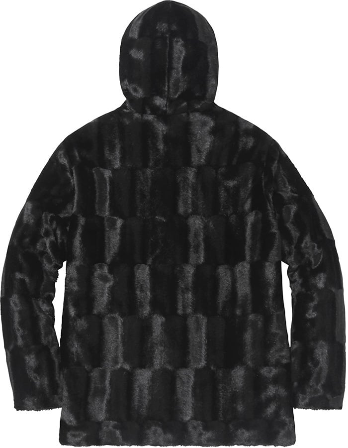 Faux Fur Hooded Zip Jacket view 8